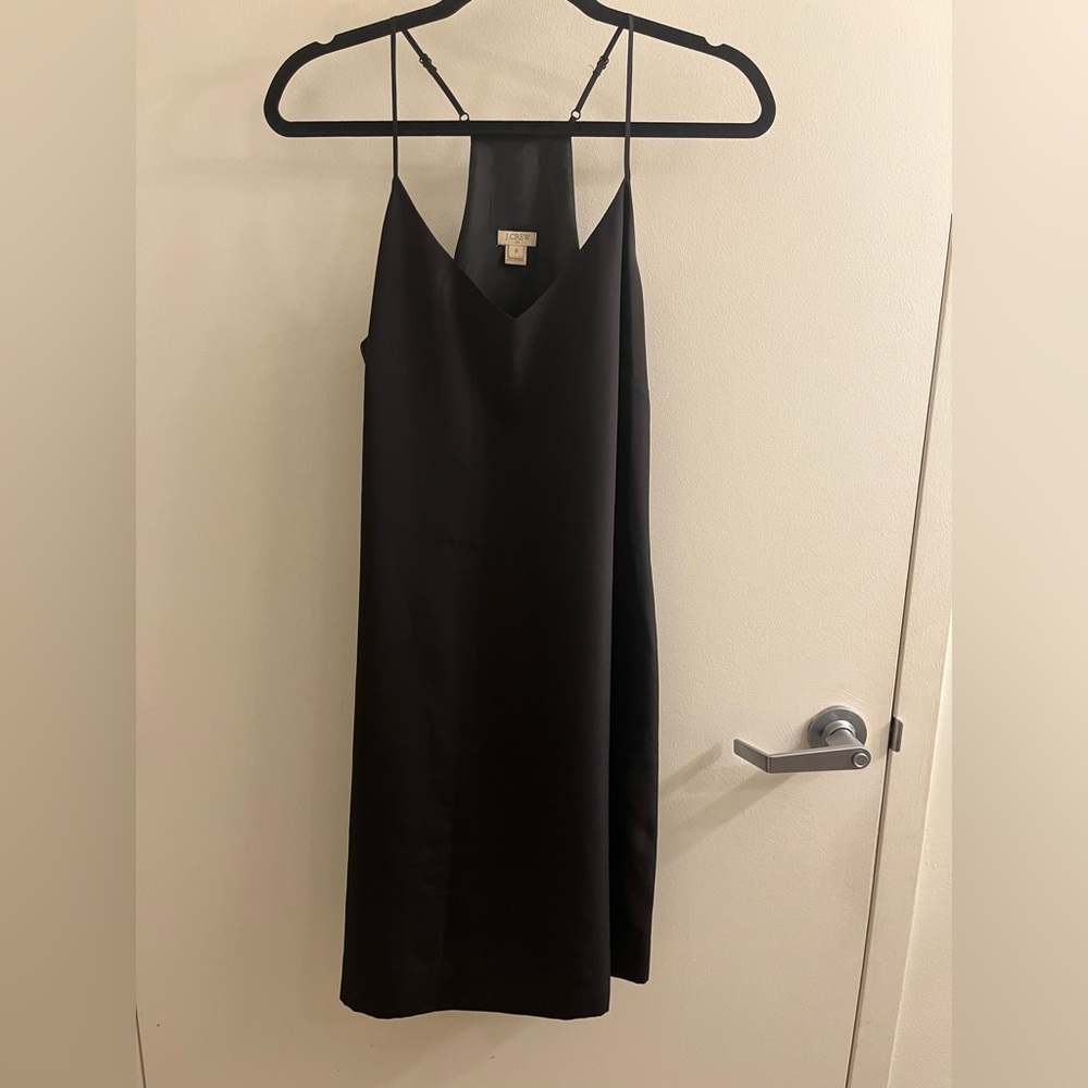 JCrew black slip dress - size 8!